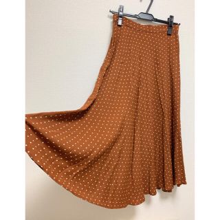 エイチアンドエム(H&M)の専用！H&M テラコッタドット　ミモレ丈スカート(ロングスカート)