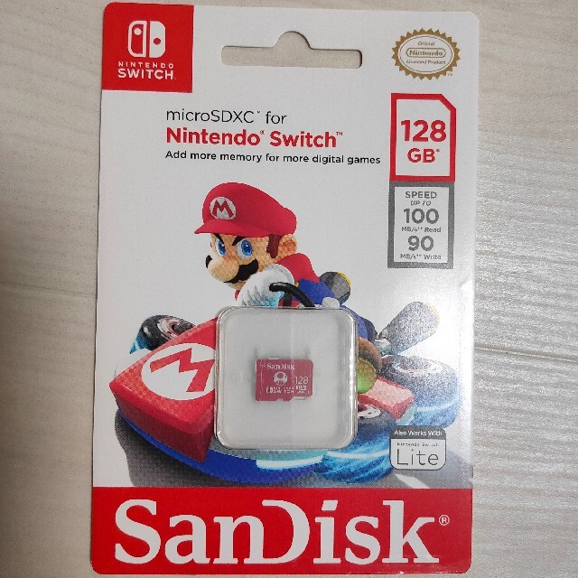 SanDisk(サンディスク)のmicroSDXC for Nintendo switch☆128GB エンタメ/ホビーのゲームソフト/ゲーム機本体(その他)の商品写真