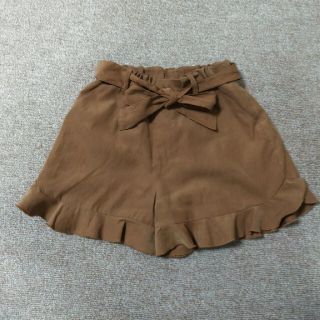 グローバルワーク(GLOBAL WORK)の★まとめ買い大歓迎★　グローバルワーク　キュロット フリル　ブラウン　130(パンツ/スパッツ)