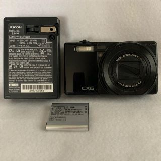 リコー(RICOH)の【ジャンク】RICOH リコー  CX6  デジカメ　BLACK(コンパクトデジタルカメラ)