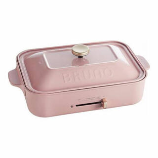 かこ様【新品未使用品】BRUNO ブルーノコンパクトホットプレート限定色　ピンク(ホットプレート)