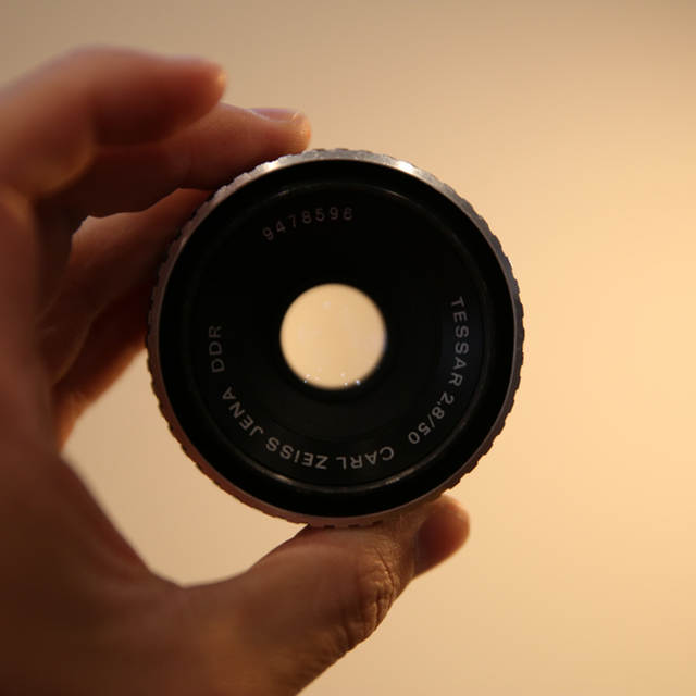 Carl Zeiss jena tessar 50mm F2.8 ゼブラ　M42 スマホ/家電/カメラのカメラ(レンズ(単焦点))の商品写真