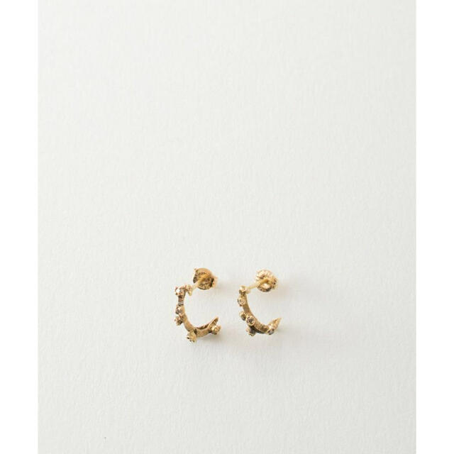 noguchi BIJOUX ノグチ ブラウンダイヤ ピアス | domaine