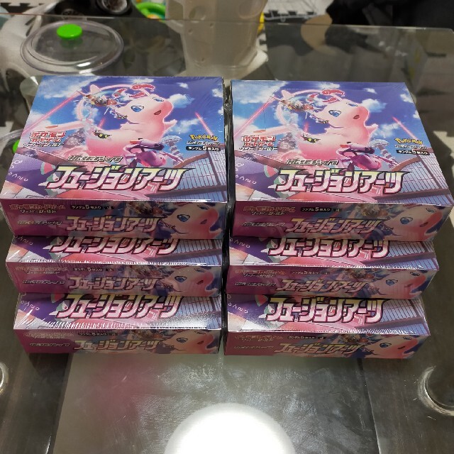 Box/デッキ/パックポケモンカード　フュージョンアーツ　シュリンク付き　初回生産版　６BOX