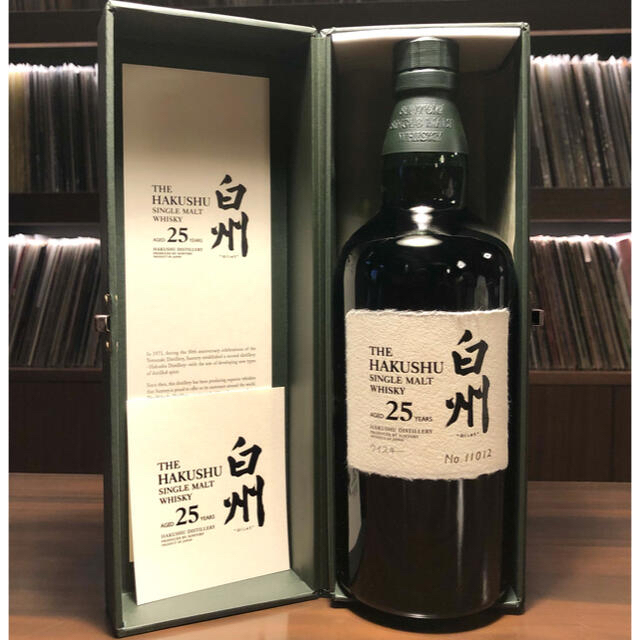 サントリー(サントリー)のレア❗️デッドステック‼️新品/未開封/保管品‼️白州25年 食品/飲料/酒の酒(ウイスキー)の商品写真