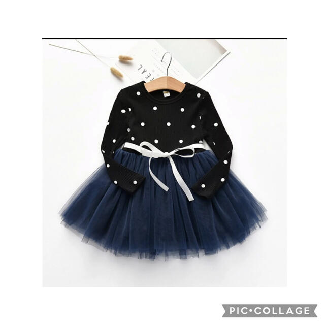 チュールワンピース100 キッズ/ベビー/マタニティのキッズ服女の子用(90cm~)(ワンピース)の商品写真