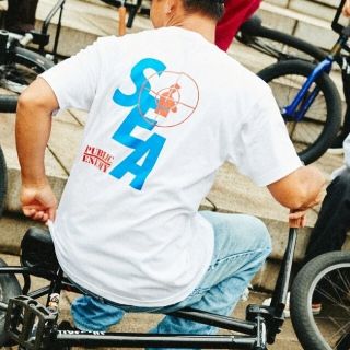 シュプリーム(Supreme)のPUBLIC ENEMY X WDS -S_E_A- S/S TEE  白(Tシャツ/カットソー(半袖/袖なし))