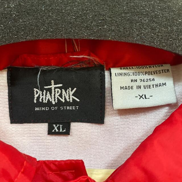人気美品送料込み ファットランク PHATRNKコーチジャケット（RED）