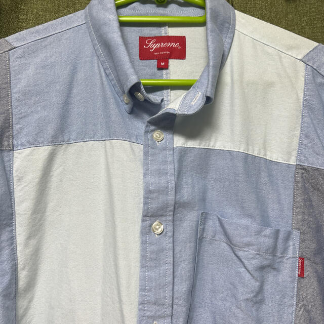 【M】supreme patchwork oxford shirt シャツ 2