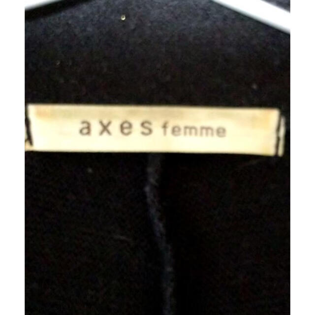 axes femme(アクシーズファム)のaxes femme 黒　カーディガン レディースのトップス(カーディガン)の商品写真