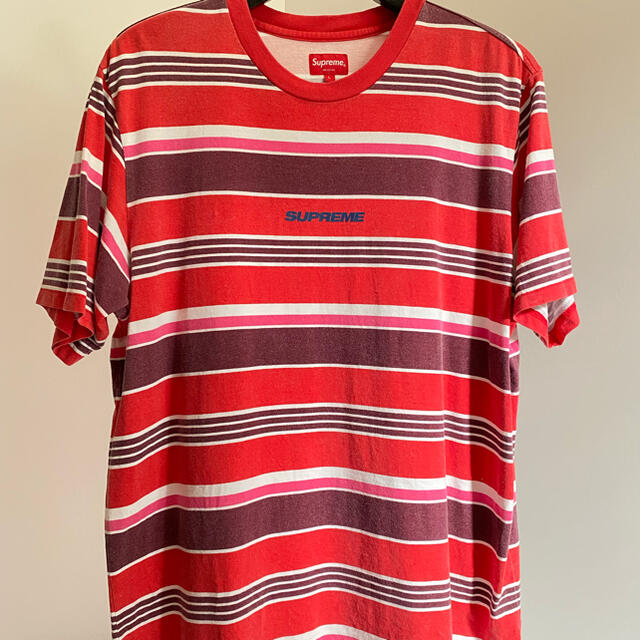 SUPREME】 19AW マルチボーダークルーネックロゴTシャツ - トップス SUPREME】 19AW マルチボーダークルーネックロゴTシャツ - トップス