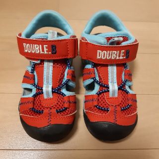 ダブルビー(DOUBLE.B)の美品15センチ　ダブルビー　サンダル　スニーカー　靴(サンダル)