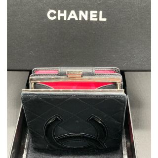 シャネル(CHANEL)の【正規品/本物】 CHANEL カンボンライン 折り財布 がま口(財布)
