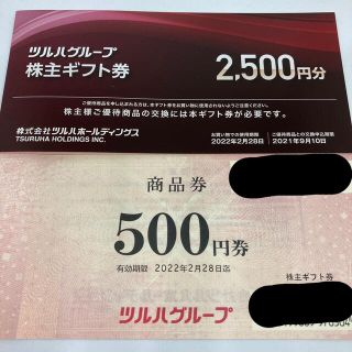 ツルハ　株主優待券　3000円分(ショッピング)