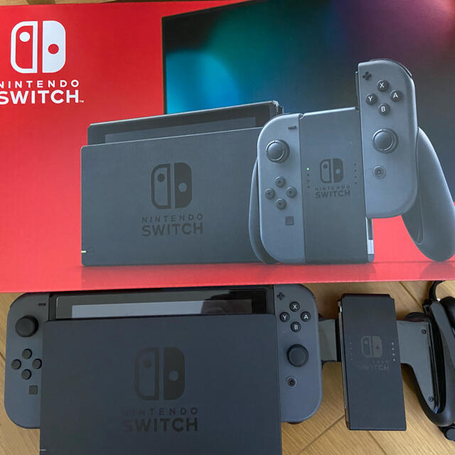 任天堂 Switch Joy-Con(L)/(R)グレーとリングフィット