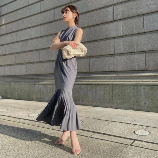 L'or ロル Mermaid Pleats Dress ロングワンピース - www.glycoala.com