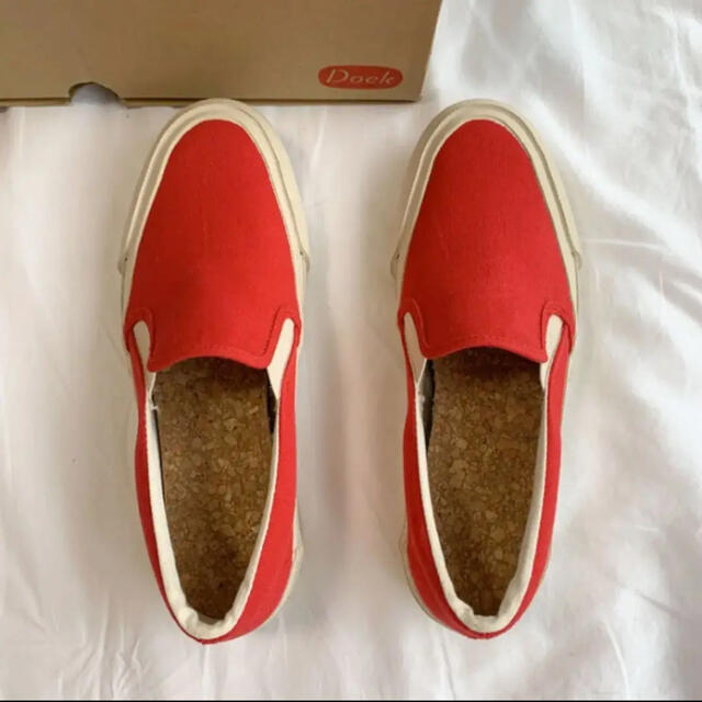 DOEK SLIP-ON RED  HABERDASHERY  スリッポン