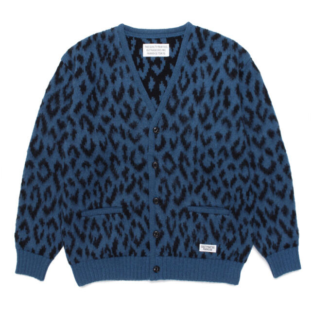 wacko maria LEOPARD MOHAIR CARDIGAN57cm身幅