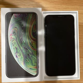 アイフォーン(iPhone)のiPhone Xs スペースグレイ 64GB SIMフリー(スマートフォン本体)