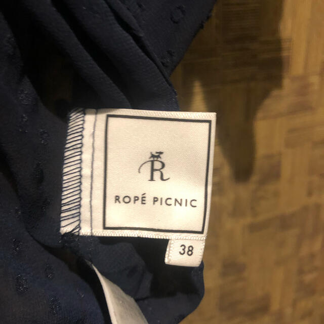 Rope' Picnic(ロペピクニック)のロペピクニック　トップス　シースルー　ネイビー　レディース　半袖　38 レディースのトップス(カットソー(半袖/袖なし))の商品写真