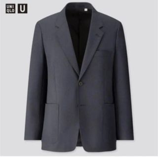 ユニクロ(UNIQLO)のUNIQLO U 2020SS ジャケット パンツ　　セットアップ ネイビー(セットアップ)