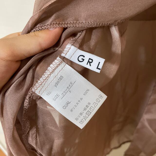 GRL(グレイル)のGRLバックスリットシアーシャツコーデ有★ レディースのトップス(シャツ/ブラウス(長袖/七分))の商品写真