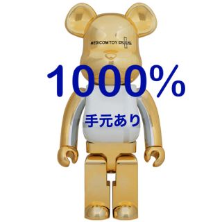 メディコムトイ(MEDICOM TOY)のBE@RBRICK  GOLD CHROME Ver. 1000％(その他)