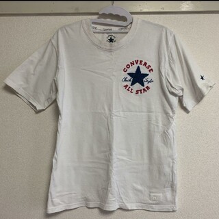 コンバース(CONVERSE)のコンバース　白　tシャツ　半袖　ワンポイント(Tシャツ/カットソー(半袖/袖なし))