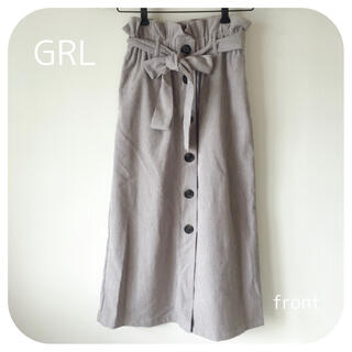 グレイル(GRL)のGRL グレイル ベルト付き コーデュロイ ボタンスカート(ロングスカート)