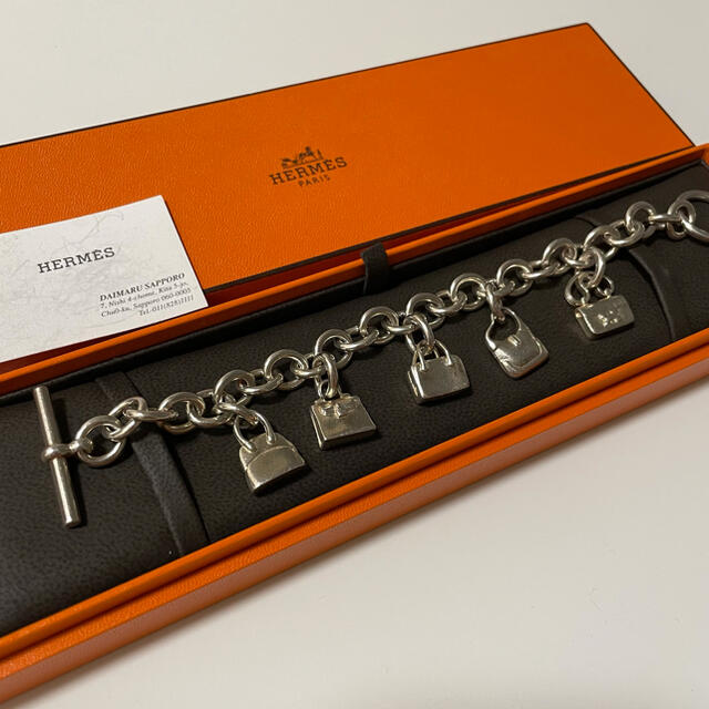 VINTAGE HERMES  アミュレット　バッグ　5 チャーム　ブレスレットメンズ