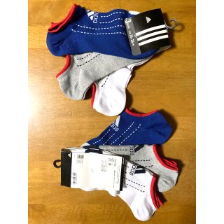 アディダス(adidas)のアディダス 靴下　６足（３足組 × ２セット）２４〜２６㎝(ソックス)