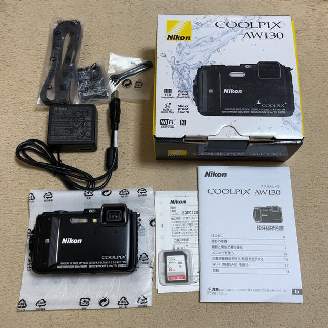 カメラ★未使用品★ NIKON COOLPIX AW130 ブラック