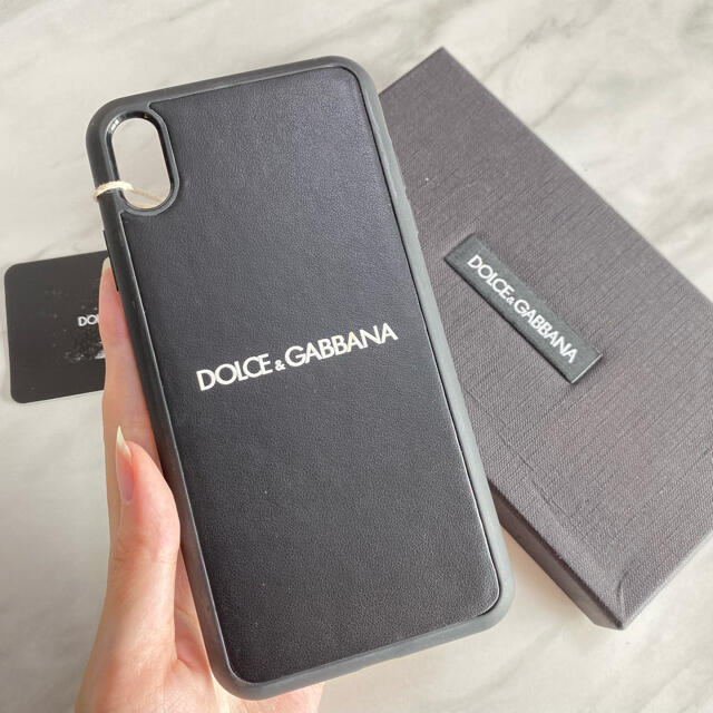 Black付属品ラスト１【新品】Dolce&Gabbana iPhoneXS Maxケース ロゴ