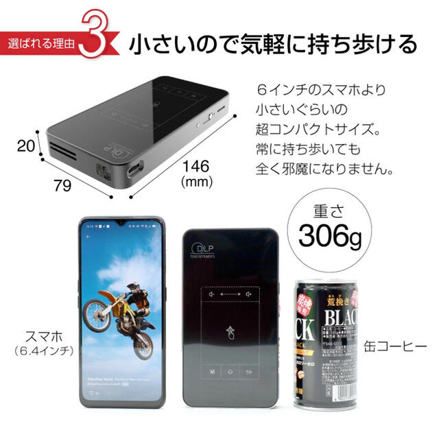 小型 ミニプロジェクター スクリーン 天井 iPhone HDMI