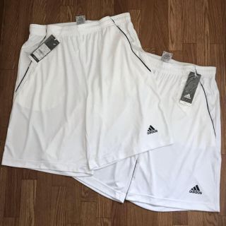 アディダス(adidas)のアディダス ハーフパンツ 白 LL 2枚セット(ショートパンツ)