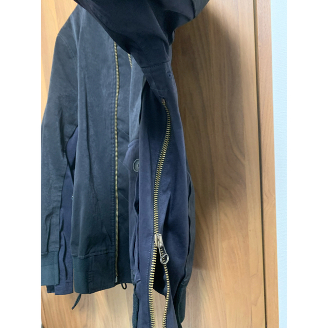 sacai - 【美品】sacai Ten-c 20aw MA-1 ブラック/ネイビー の sacai - 【美品】sacai Ten-c 20aw MA-1 ブラック/ネイビー の