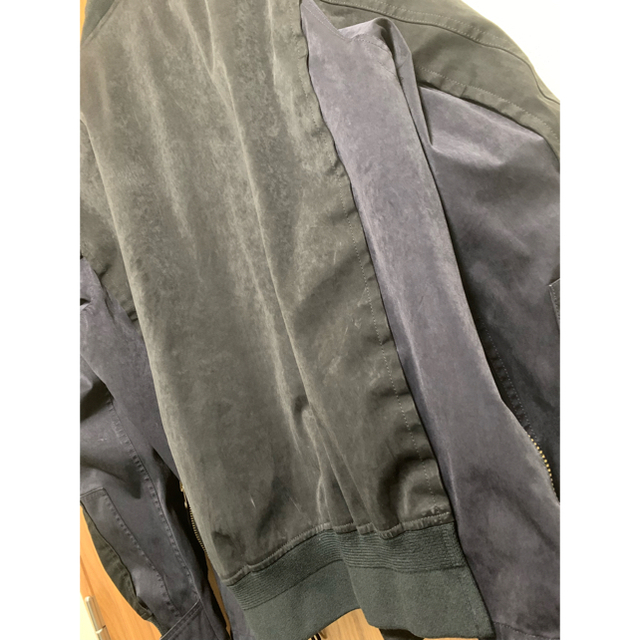 sacai - 【美品】sacai Ten-c 20aw MA-1 ブラック/ネイビー の sacai - 【美品】sacai Ten-c 20aw MA-1 ブラック/ネイビー の