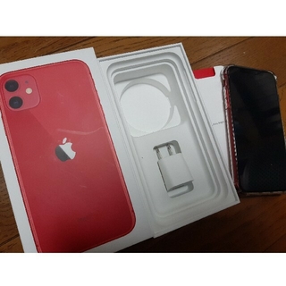 iPhone - iPhone11 product red 赤 simフリー 128GB の通販 by