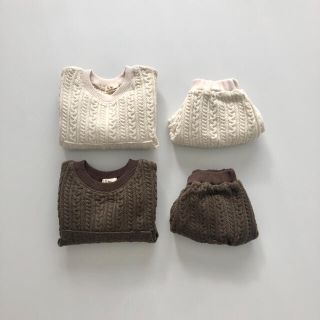 韓国子供服　baby knit best set  男女兼用　ベビーセットアップ(ニット/セーター)