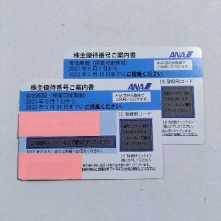 エーエヌエー(ゼンニッポンクウユ)(ANA(全日本空輸))の全日空　株主優待券　２枚　ANA(その他)