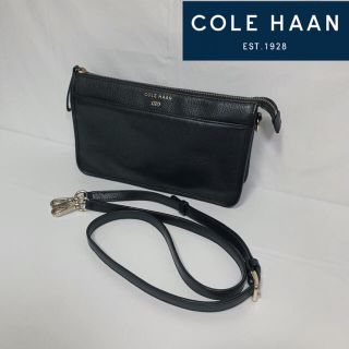 コールハーン(Cole Haan)のCOLE HANN コールハーン レザー ショルダーバッグ 2way ブラック(ショルダーバッグ)