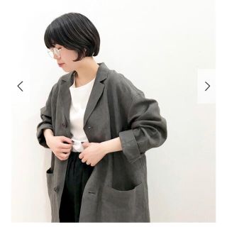 美品　かぐれ　リネンジャケット