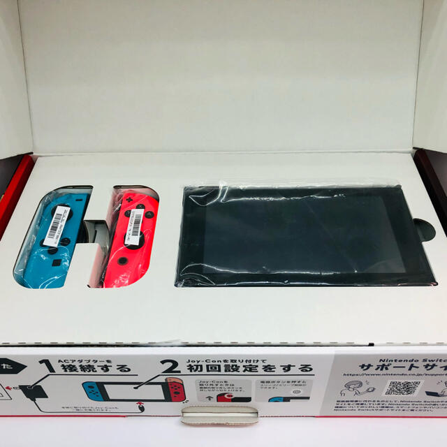 Nintendo Switch(ニンテンドースイッチ)のSwitch本体セット（ネオンカラー） エンタメ/ホビーのゲームソフト/ゲーム機本体(家庭用ゲーム機本体)の商品写真