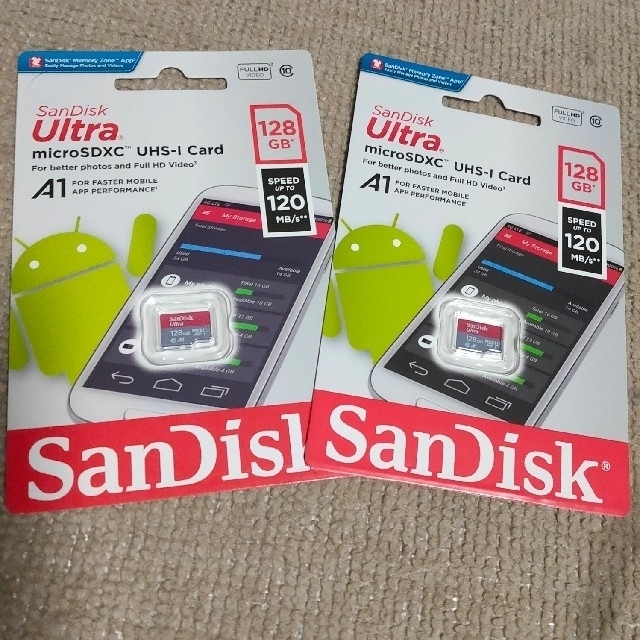 SanDisk UltraマイクロSDXC 128GB 6個 120MB/s