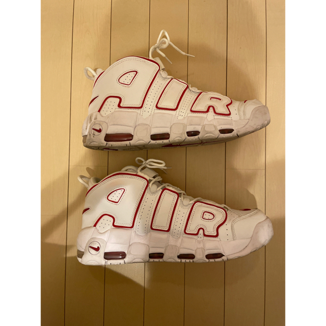 NIKE(ナイキ)のNIKE AIR MORE UPTEMPO WHITE/VARSITY RED メンズの靴/シューズ(スニーカー)の商品写真