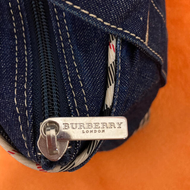 BURBERRY BLUE LABEL(バーバリーブルーレーベル)のバーバリーブルーレーベル　デニムミニトート　バッグ　バーバリーチェック レディースのバッグ(トートバッグ)の商品写真