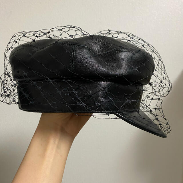 ご専用Dior レザー　キャップ　帽子　キャスケット　美品　58 | フリマアプリ ラクマ