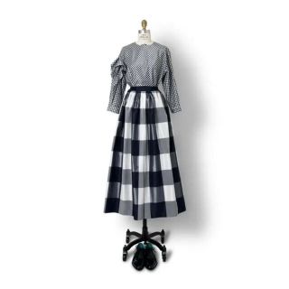 限定お値下げ・美品】ドゥロワー シルクタフタ ギンガム チェック 限定お値下げ・美品】ドゥロワー シルクタフタ ギンガム チェック