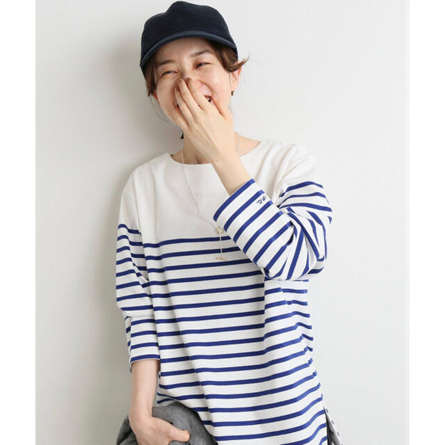 IENA A.P.C.別注 ボーダーカットソー◇ ブルーA イエナ ...