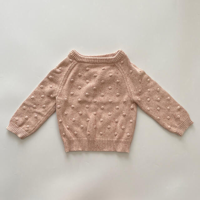 Caramel baby&child (キャラメルベビー&チャイルド)のJamie kay Dotty knit - Bubblegum ニット キッズ/ベビー/マタニティのベビー服(~85cm)(ニット/セーター)の商品写真